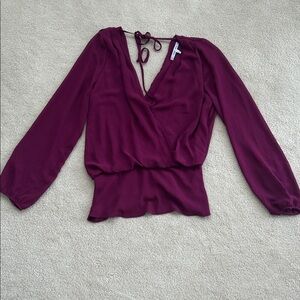Naked Zebra Plum Blouse – Size S